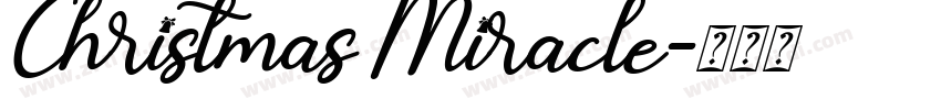 Christmas Miracle字体转换